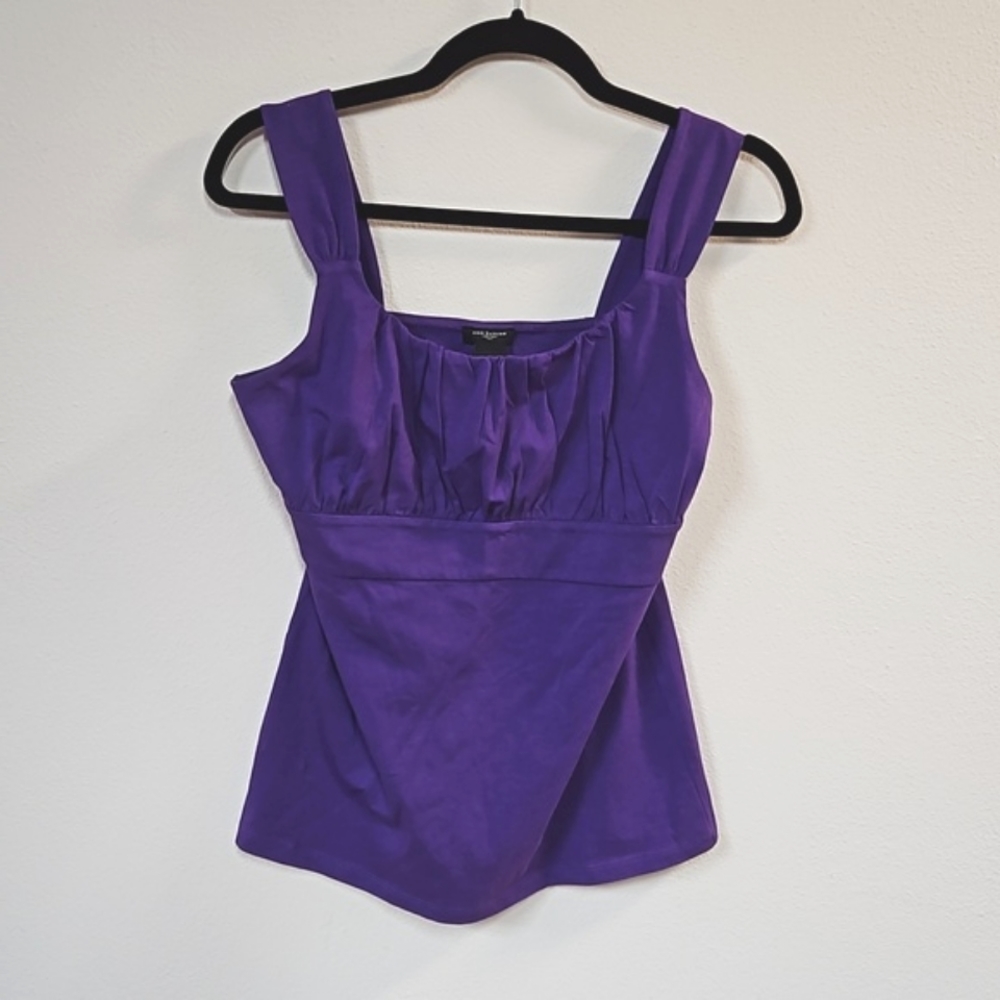 Purple Ann Taylor wide strap tank top
